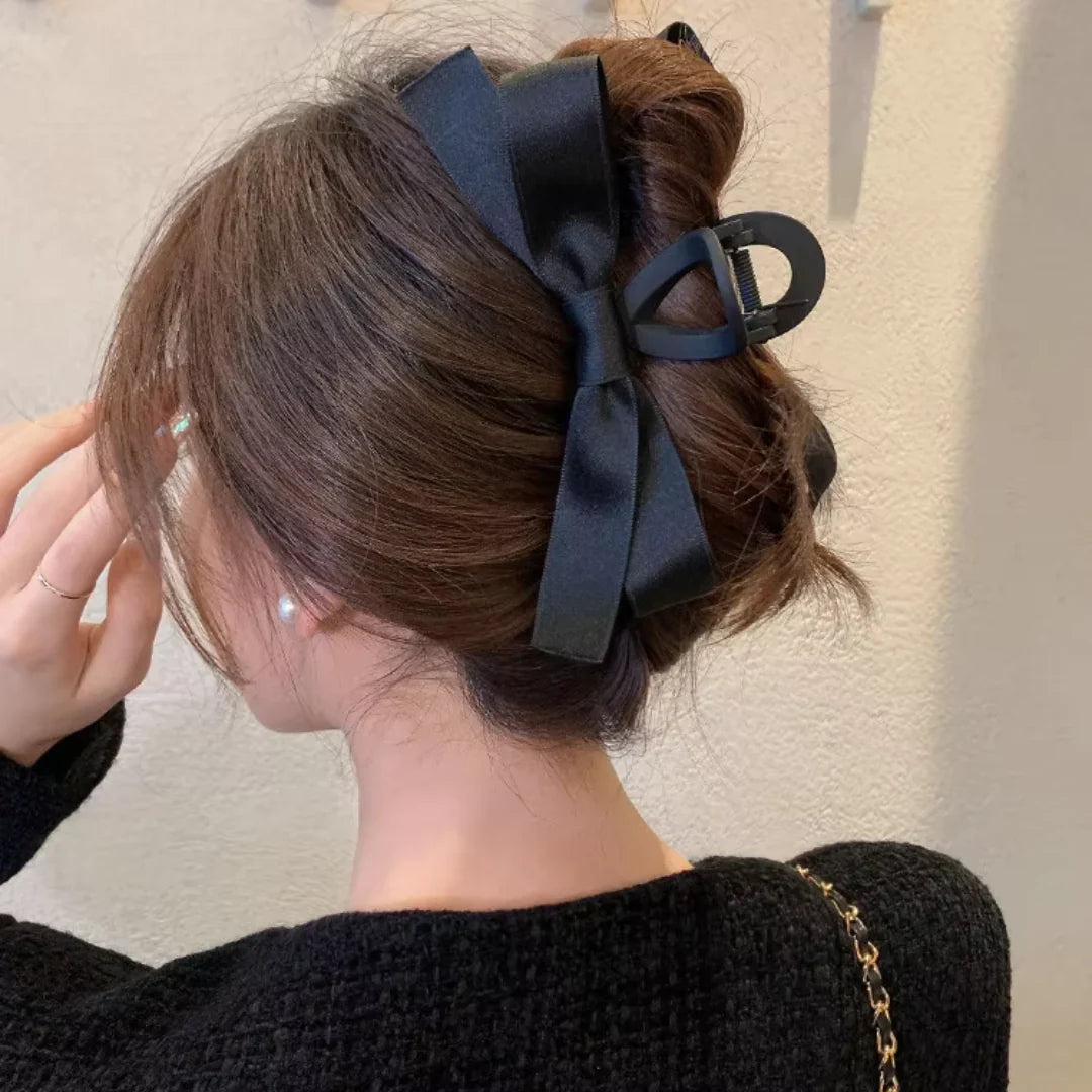 Avtoit | Large Hair Clips with Satin Bows