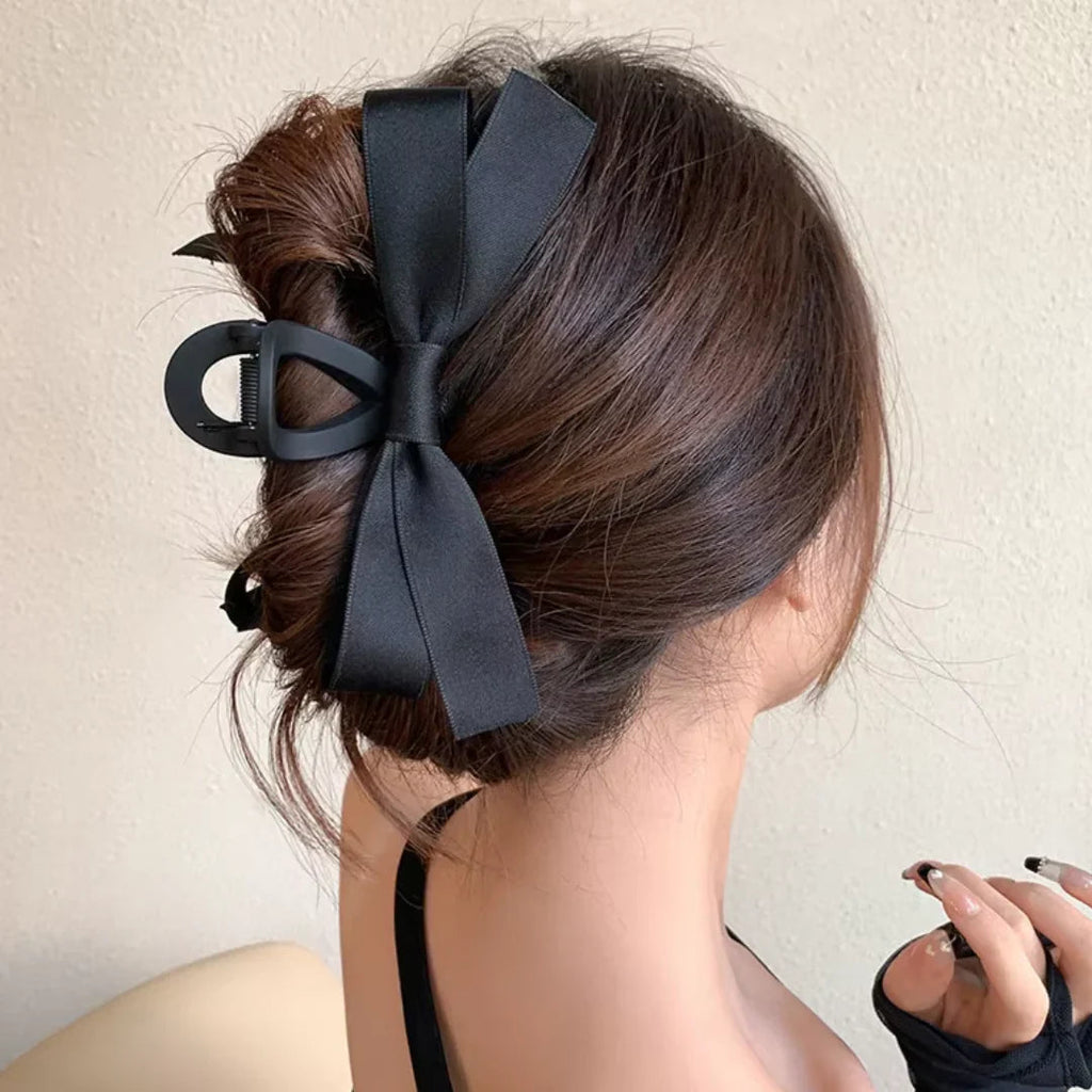 Avtoit | Large Hair Clips with Satin Bows