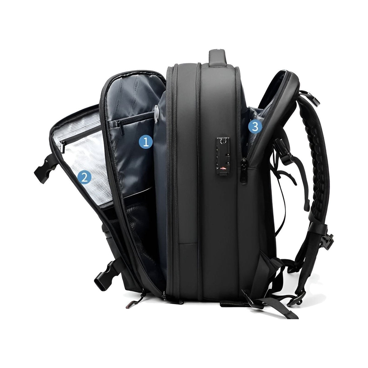 Avtoit | Lara JetPack – Large Capacity Vacuum Compression Travel Backpack (Waterproof & Carry-On Friendly)