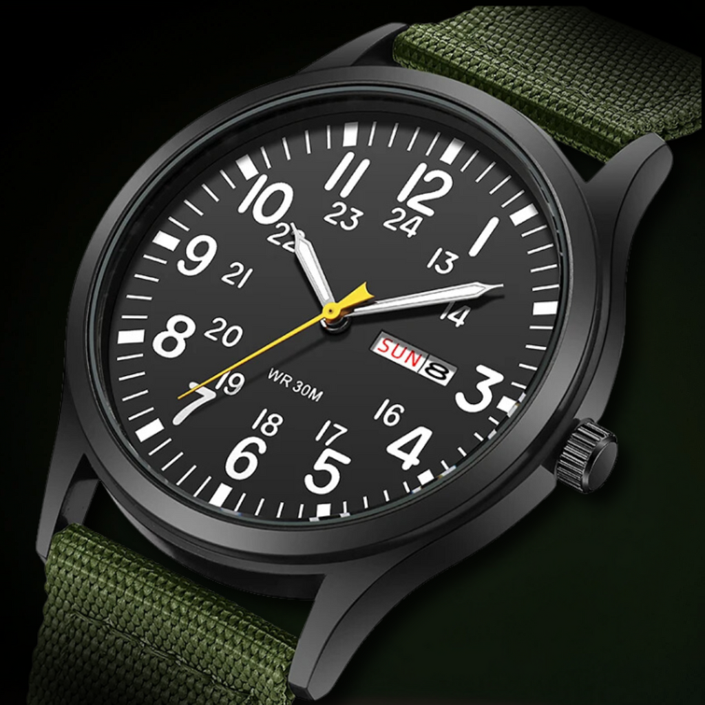 Avtoit | Men’s Rugged Outdoor Watch – Waterproof Military-Style Stainless Steel Timepiece