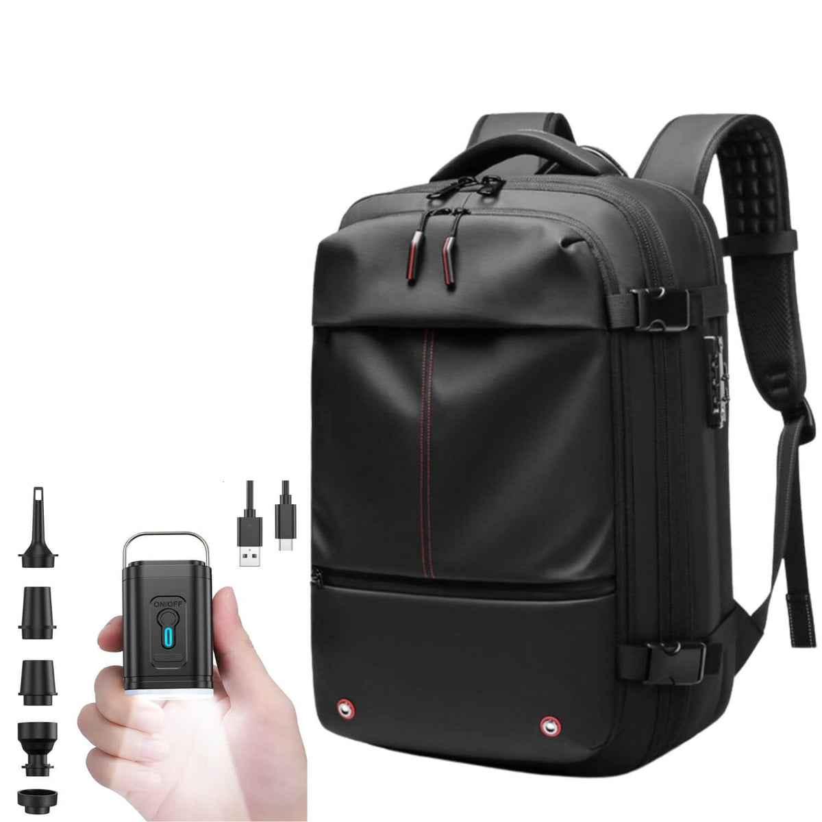 Avtoit | VacuPro – Compression Travel Backpack with Built-In Vacuum System | Space-Saving Cabin Bag
