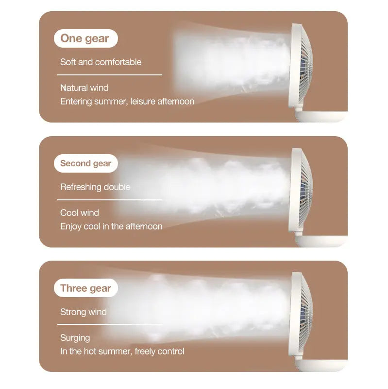 Avtoit | 2-in-1 Fan for Wall & Table – Quiet, Space-saving & Powerful