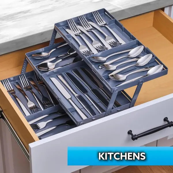 Avtoit | Adjustable Multilevel Drawer Organizer for Effortless Storage