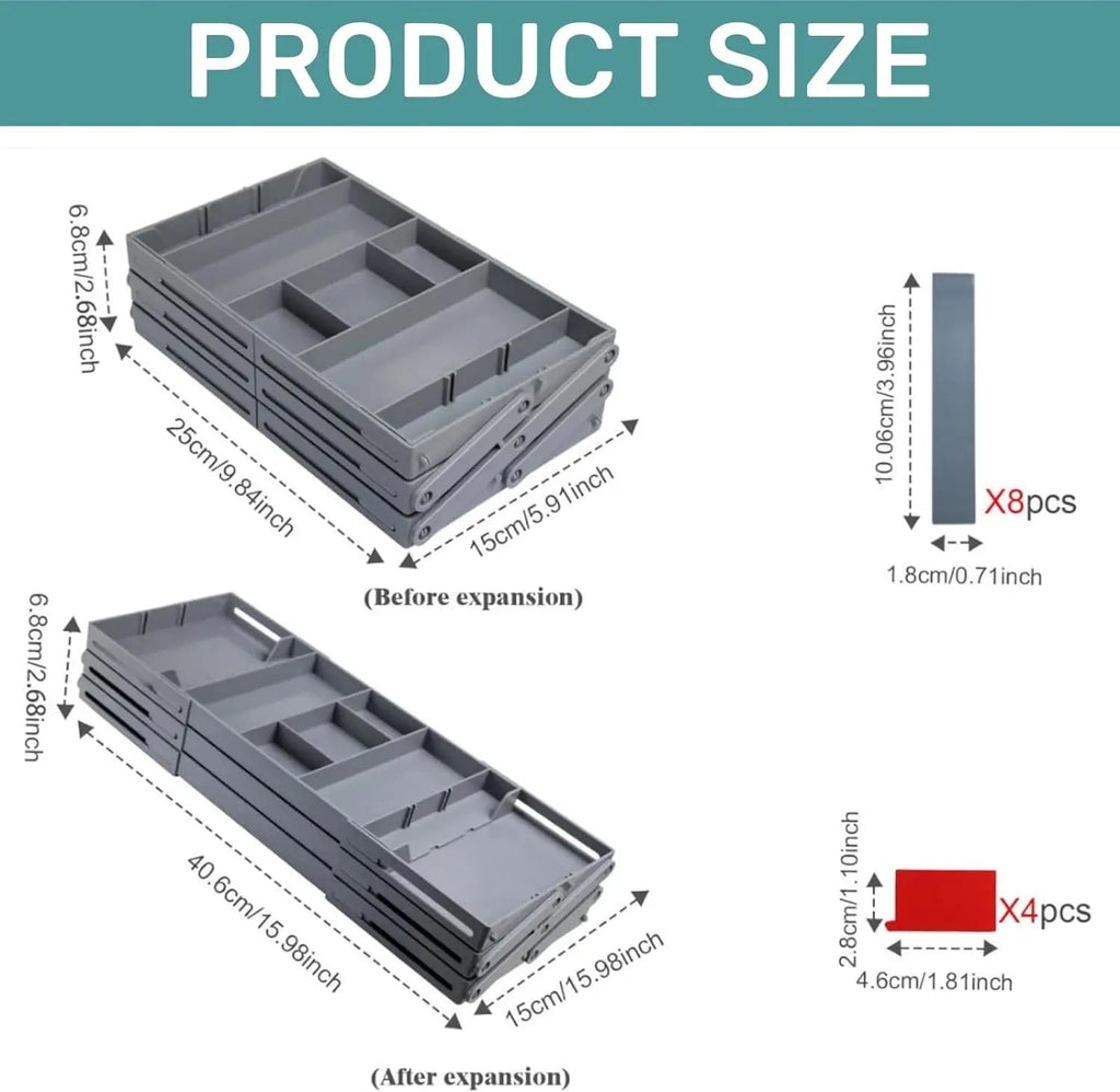 Avtoit | Adjustable Multilevel Drawer Organizer for Effortless Storage