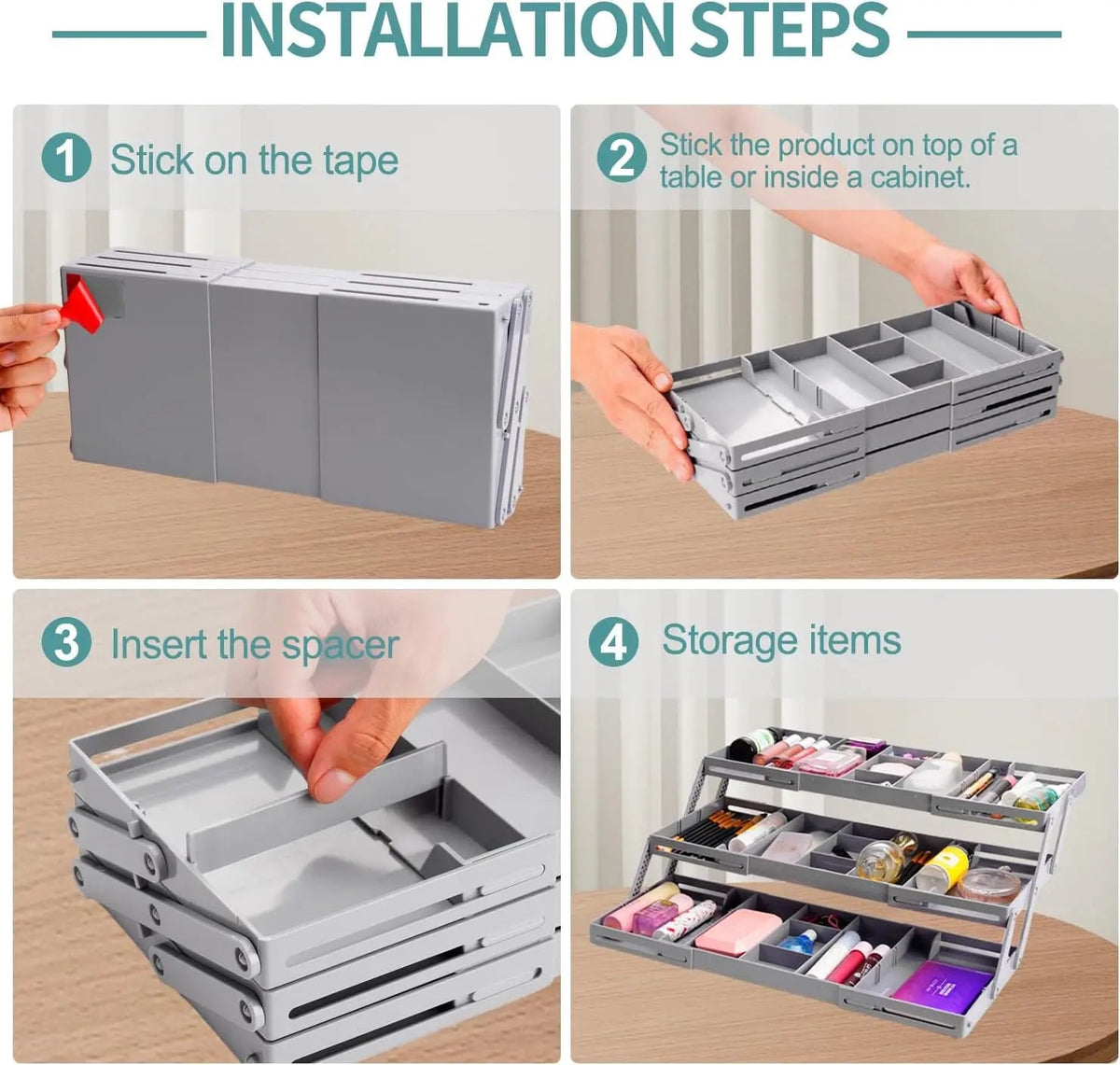 Avtoit | Adjustable Multilevel Drawer Organizer for Effortless Storage