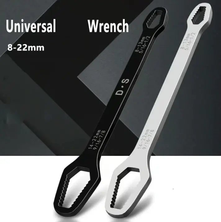 Avtoit | Adjustable Wrench with Double-Sided Self-Tightening Handle, Chrome Steel