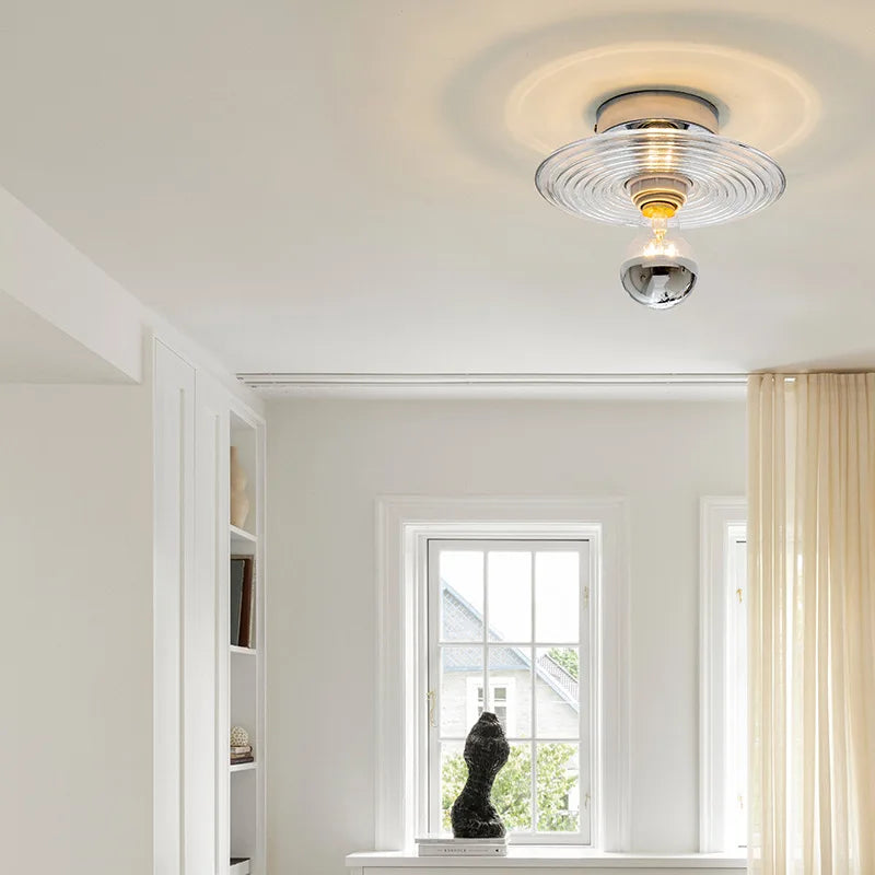 Avtoit | Vitra – Vintage Glass Wall Light | Hand-Blown Glass & Iron | E27 Fixture | Warm Ambient Lighting