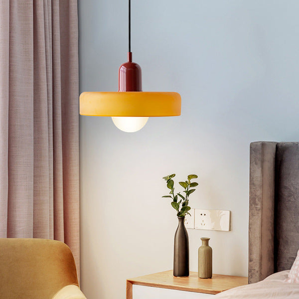 Avtoit | Coloured Glass Pendant Light – Elegant Bauhaus-Style Hanging Lamp for Living Room & Dining Area