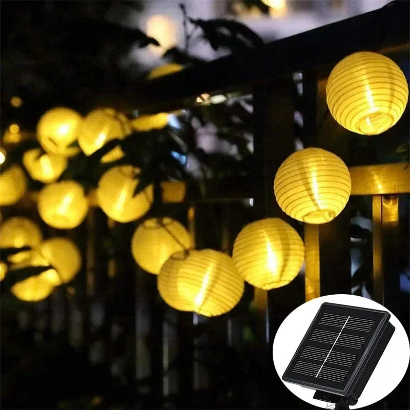 Avtoit | SunShade Solar Lantern String Lights – Weatherproof Outdoor LED Decoration