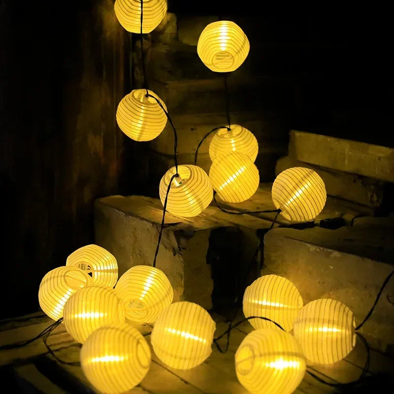 Avtoit | SunShade Solar Lantern String Lights – Weatherproof Outdoor LED Decoration