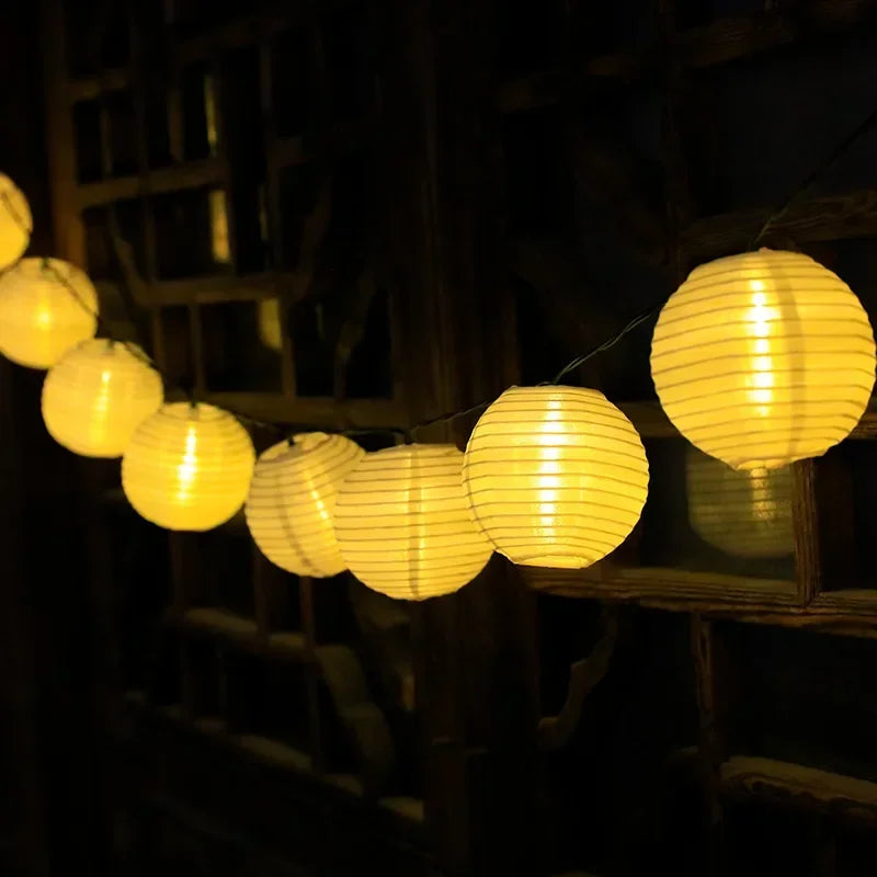 Avtoit | SunShade Solar Lantern String Lights – Weatherproof Outdoor LED Decoration
