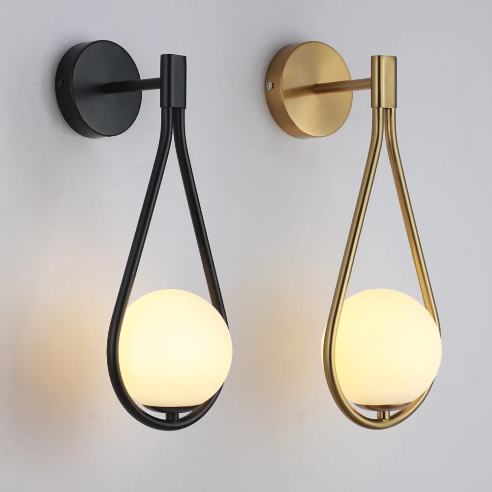 Avtoit | LumaNord Minimalist Nordic LED Wall Light – Modern Industrial Design in Black or Gold