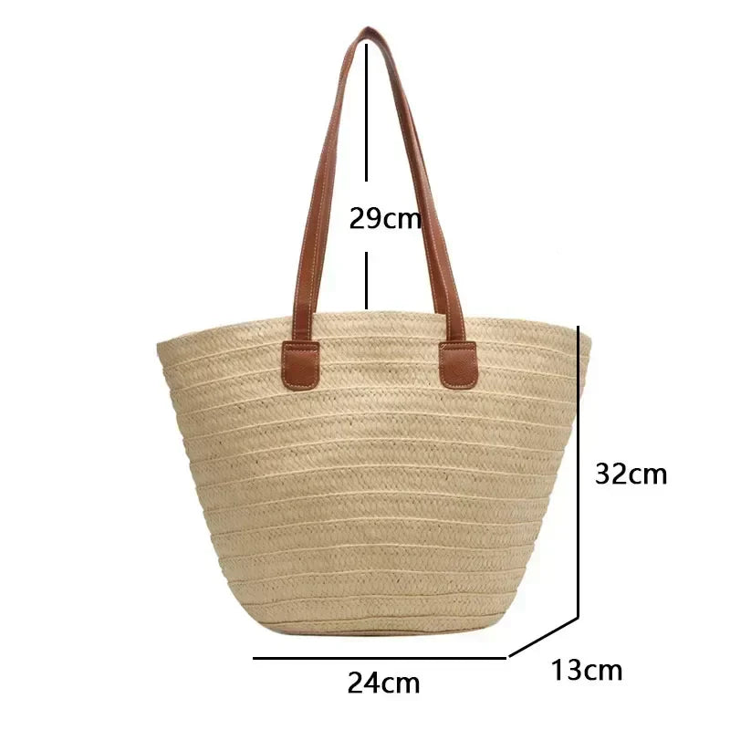 Avtoit | Basket Shoulder Bag for Women – Woven Design – practical and spacious – versatile carrying options – Wall Clock