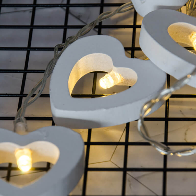 Avtoit | Wooden Heart String Lights