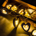 Avtoit | Wooden Heart String Lights