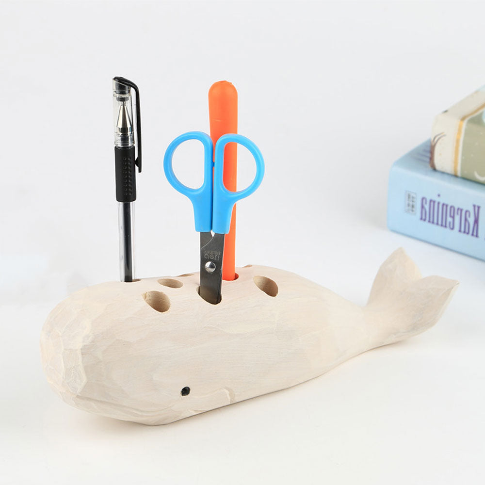 Avtoit | Wooden Whale Creative Pen Holder