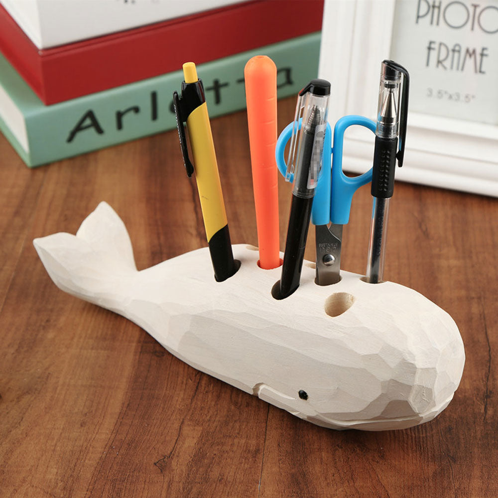 Avtoit | Wooden Whale Creative Pen Holder