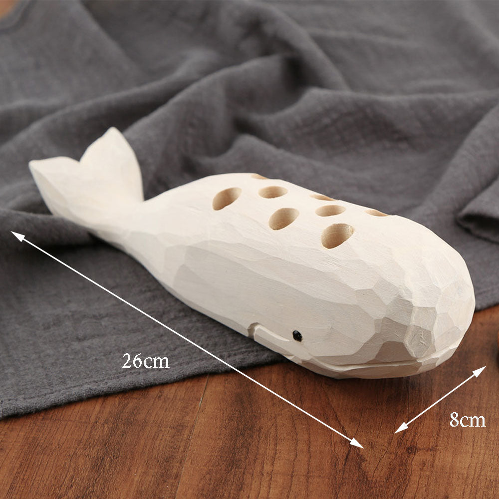 Avtoit | Wooden Whale Creative Pen Holder