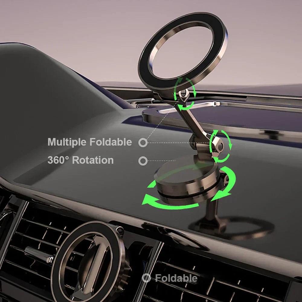 Avtoit | 360° Foldable Magnetic Car Phone Holder – Adjustable & Secure Mount for All Smartphones