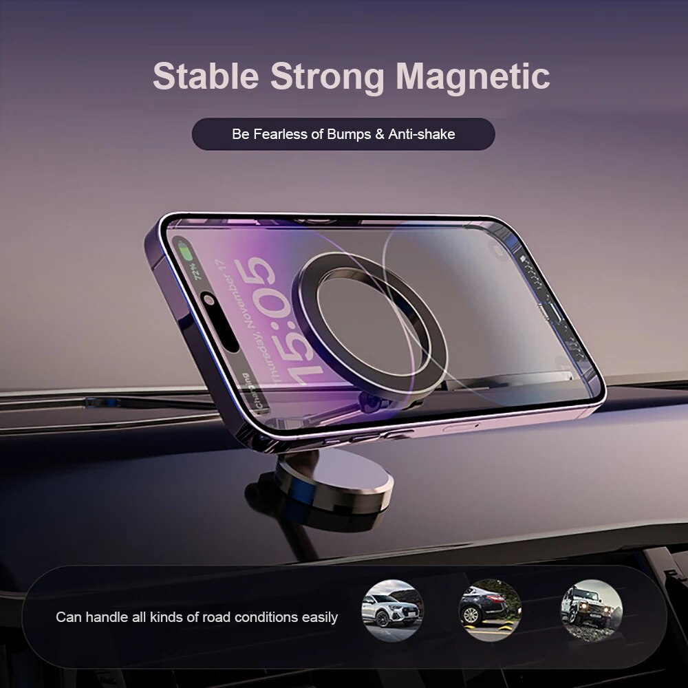 Avtoit | 360° Foldable Magnetic Car Phone Holder – Adjustable & Secure Mount for All Smartphones