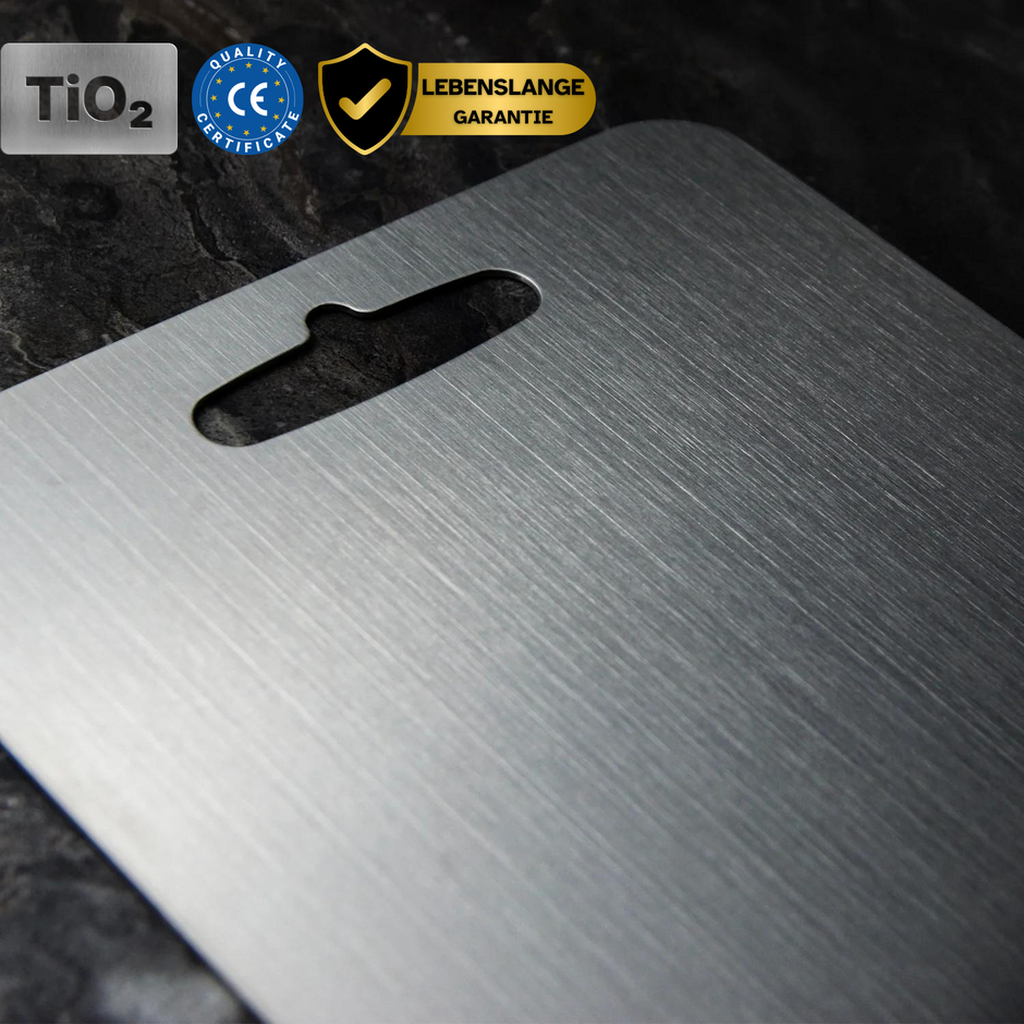 Avtoit | Medical Grade Titanium Cutting Board | Durable, Non-porous Surface for Safe Food Preparation & Kitchen Use