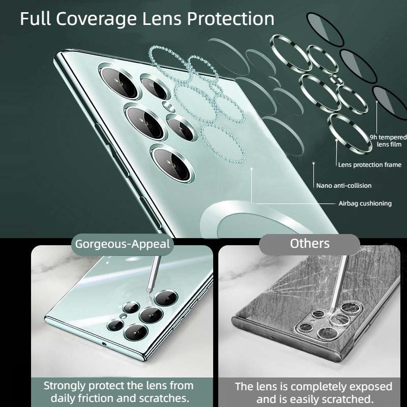 Avtoit | Transparent Luxury Coating Magnetic Cover for Samsung