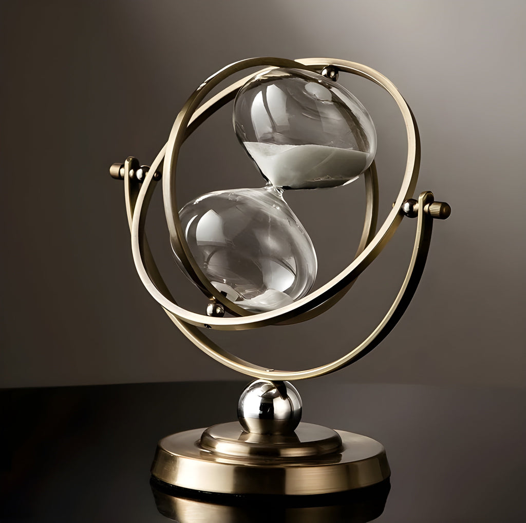 Avtoit | GracefulTime Clock – Luxury Hourglass with Elegant Gold Frame & Timeless Design