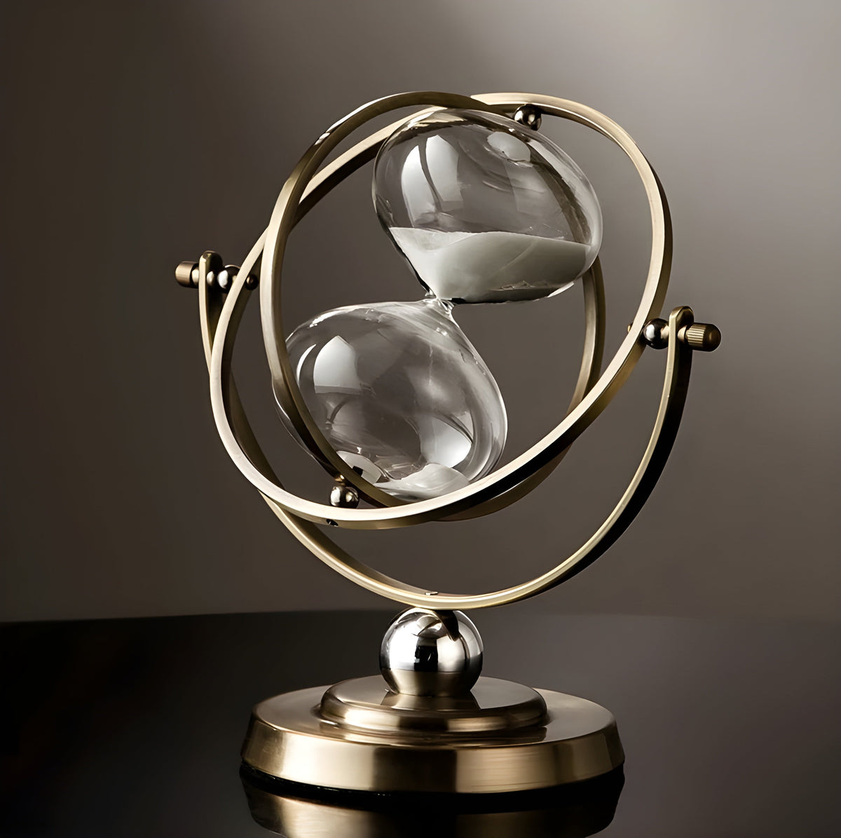 Avtoit | GracefulTime Clock – Luxury Hourglass with Elegant Gold Frame & Timeless Design
