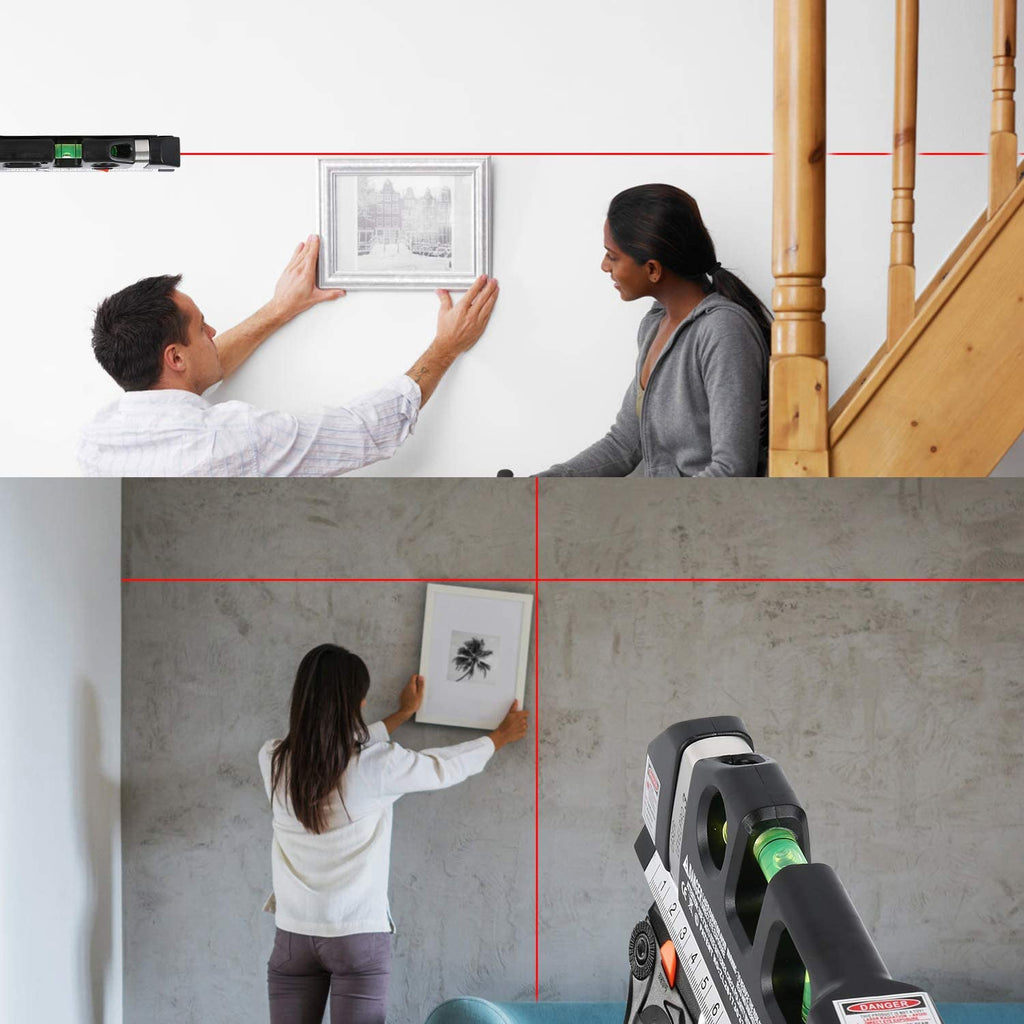 Avtoit | Laser Level Ruler Multi-functional Household Infrared Decoration (Black)