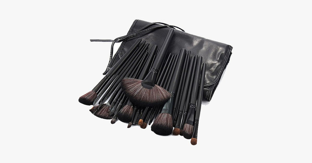Avtoit | Black Makeup Brush Set with 32 Brushes and Case – A Complete Makeup Savior