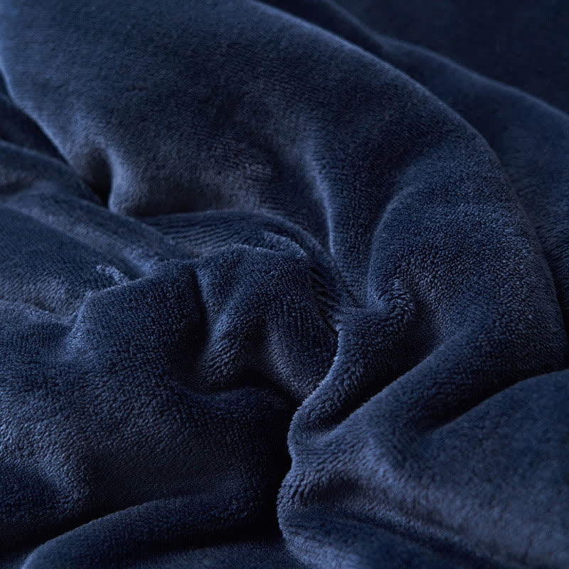 Avtoit | Solid thick double-sided velvet cube blanket
