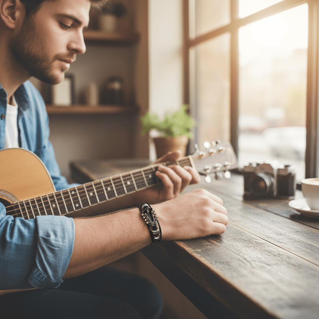 Avtoit | Music-inspired leather bracelet