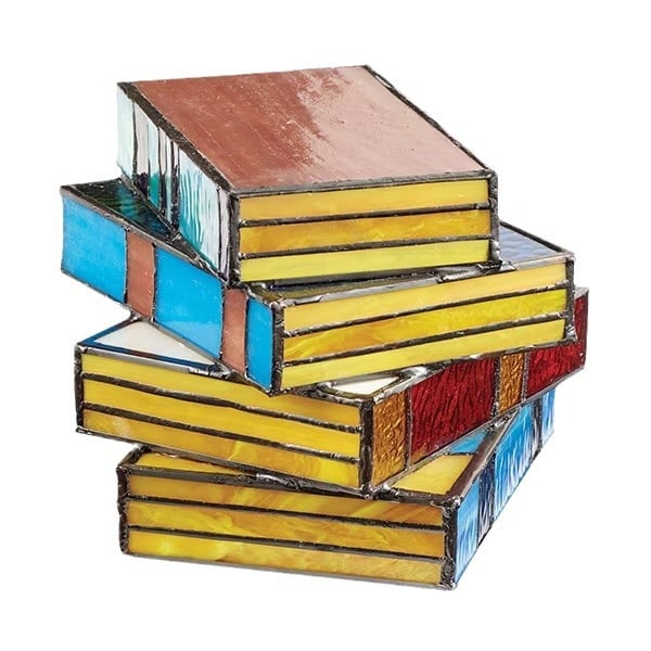 Avtoit | Stained Plastic Stacked Books Lamp