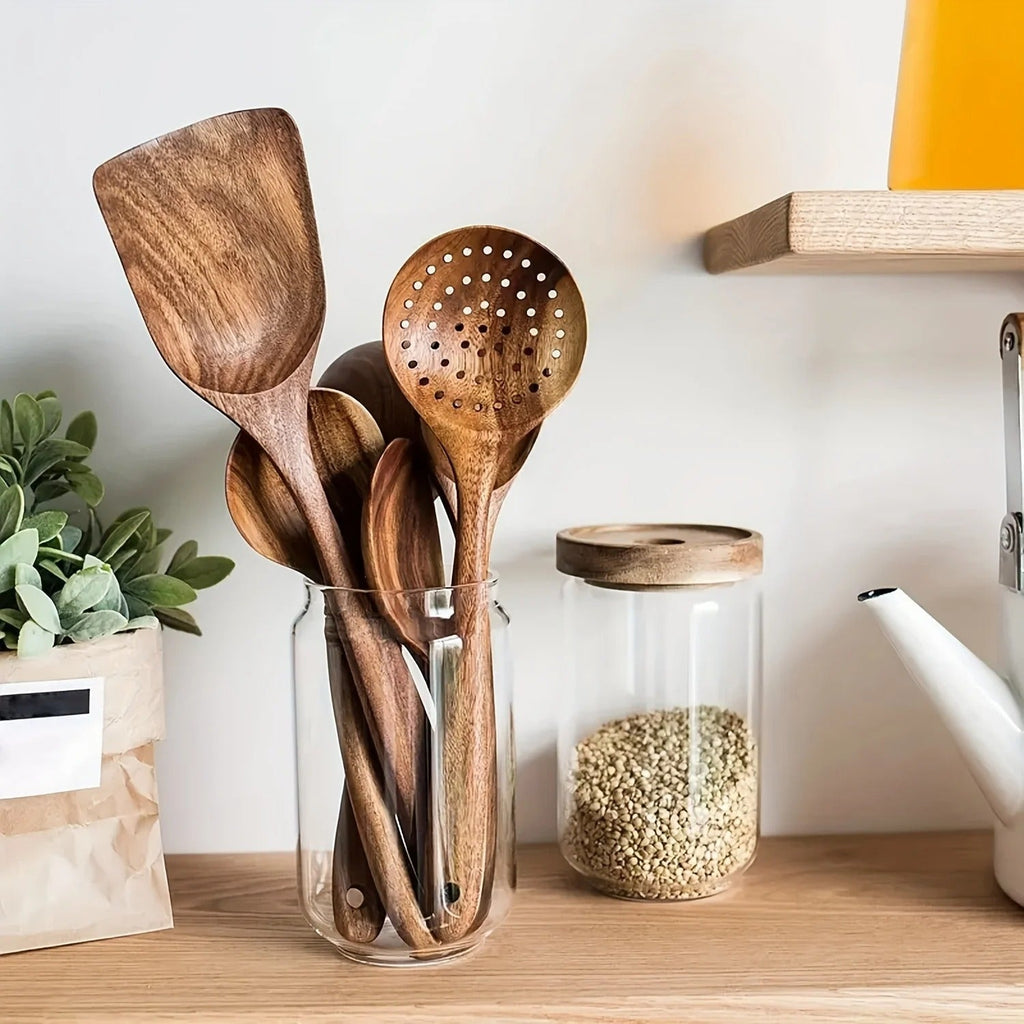 Avtoit | NordicWood Kitchen Utensil Set – Sustainable & Stylish Cooking Essentials for Every Kitchen