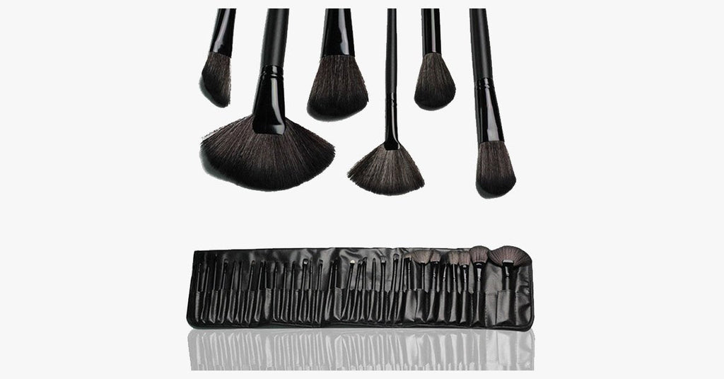 Avtoit | Black Makeup Brush Set with 32 Brushes and Case – A Complete Makeup Savior