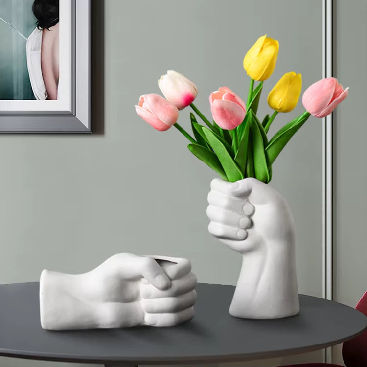Avtoit | Artistic Hand Gesture Ceramic Tabletop Flower Vase