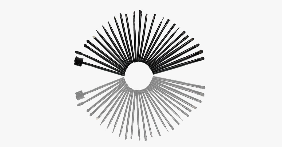 Avtoit | Black Makeup Brush Set with 32 Brushes and Case – A Complete Makeup Savior