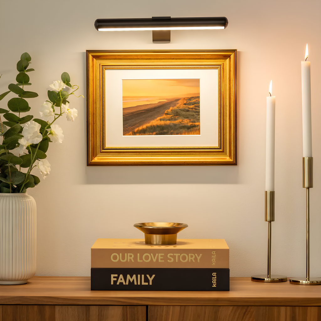 Avtoit | ArtGlow Wireless LED Picture Light – Rechargeable Wall Lamp with Remote & Adjustable Dimming