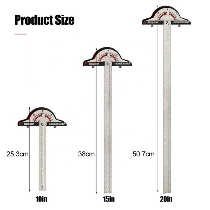Avtoit | Ultra Precision Marking Ruler Square T Type Woodworking Scriber Measuring Tool