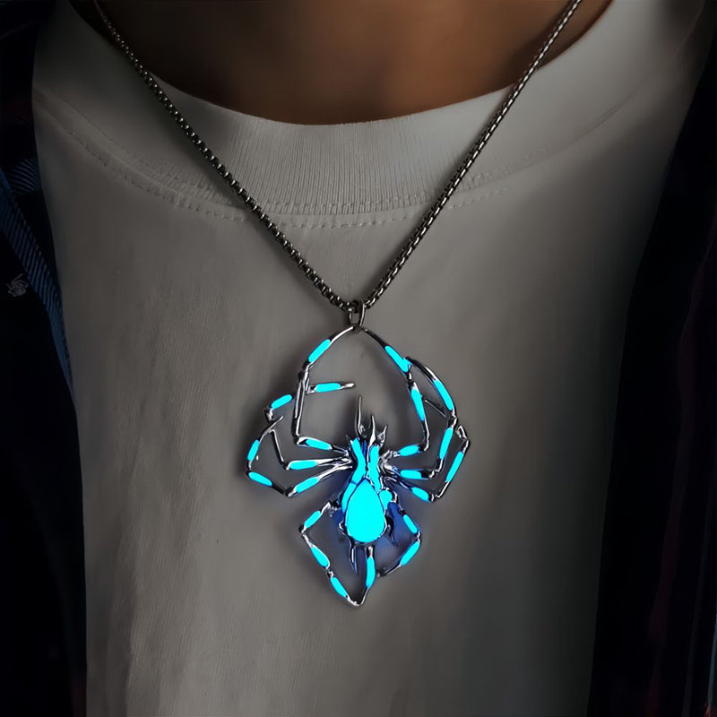 Avtoit | Glow-in-the-Dark 3D Spider Necklace