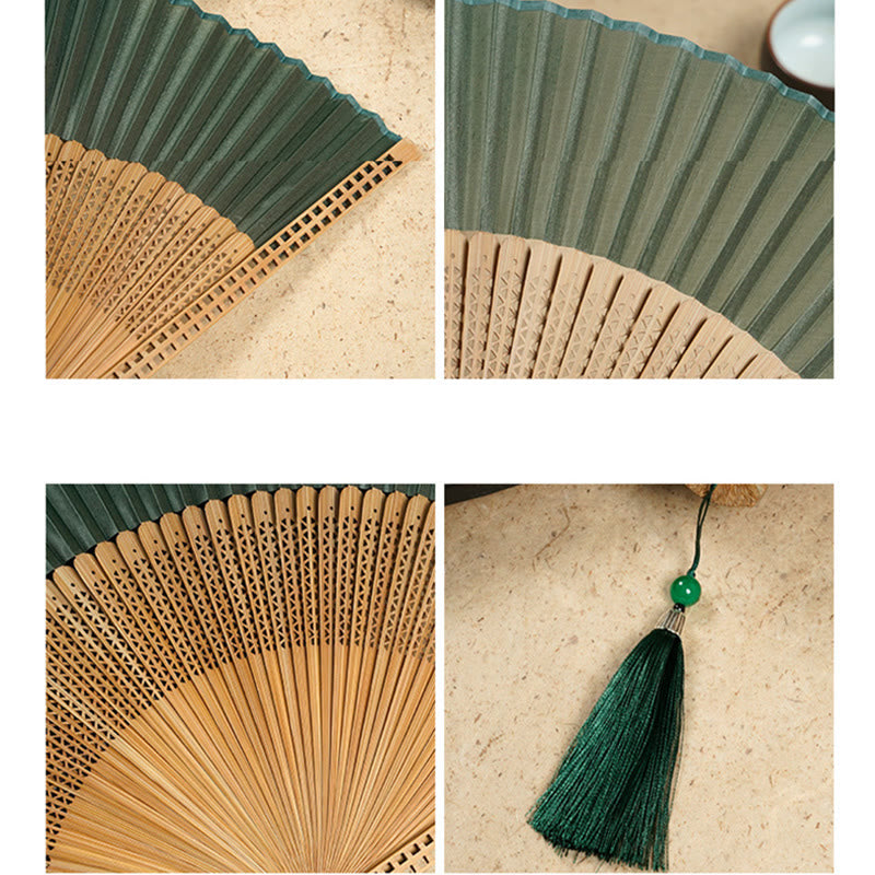 Avtoit | Hand fan made of bamboo silk