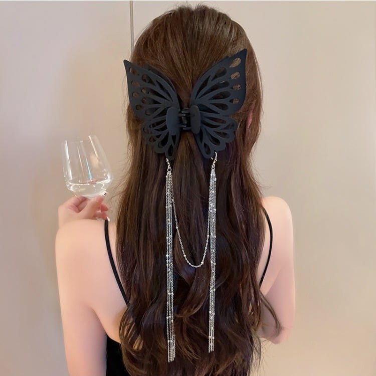 Avtoit | Tassel butterfly hair clip