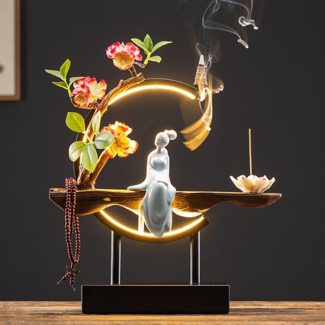Avtoit | Handmade Fairy Lady Waterfall Backflow Incense Burner