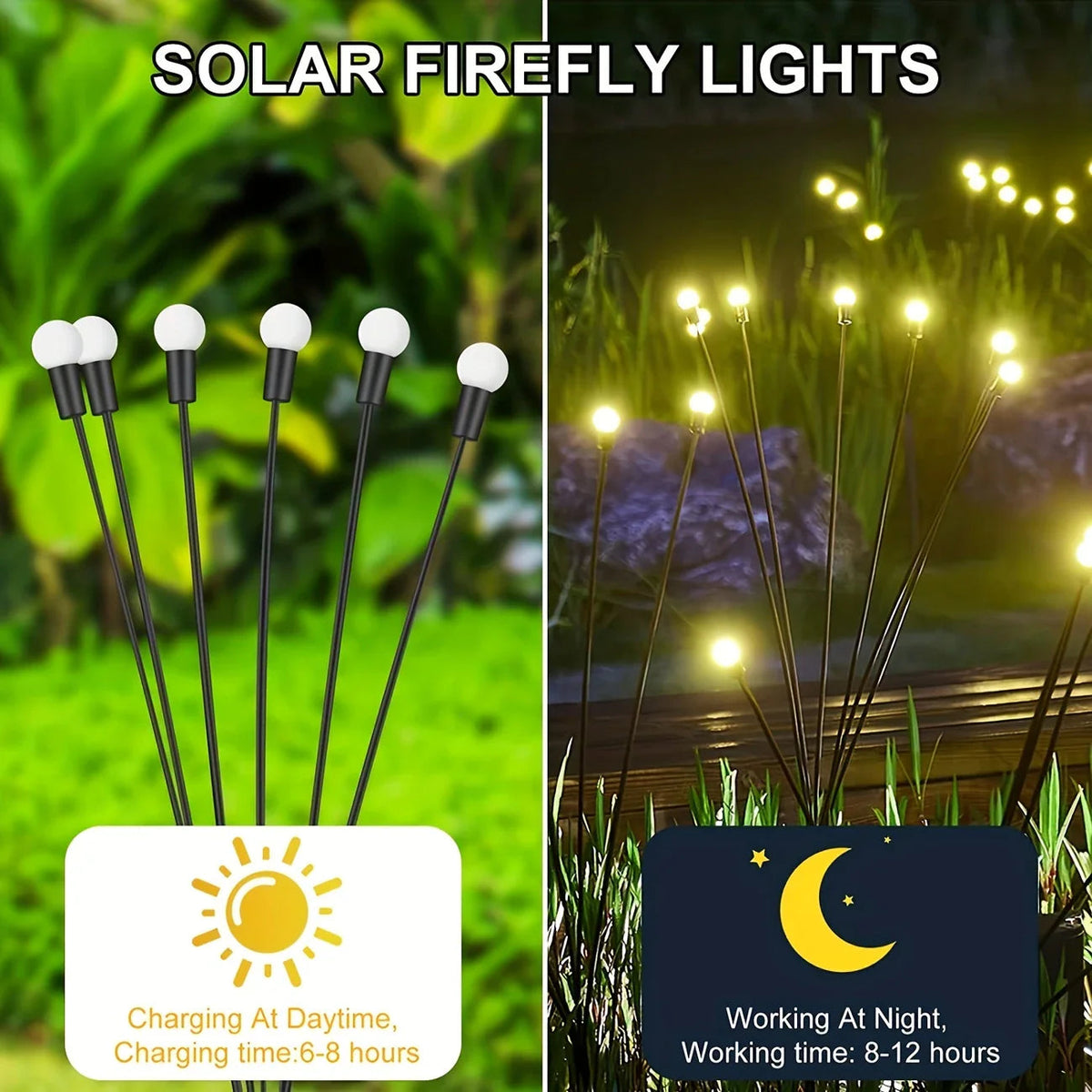 Avtoit | LED Solar Garden Light with Flexible Light Balls – Waterproof Decorative Light for Beds and Paths