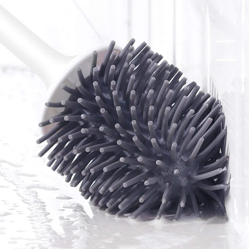 Avtoit | Silicone Toilet Brush with Holder | Modern, Efficient Loo Brush for Home Cleaning