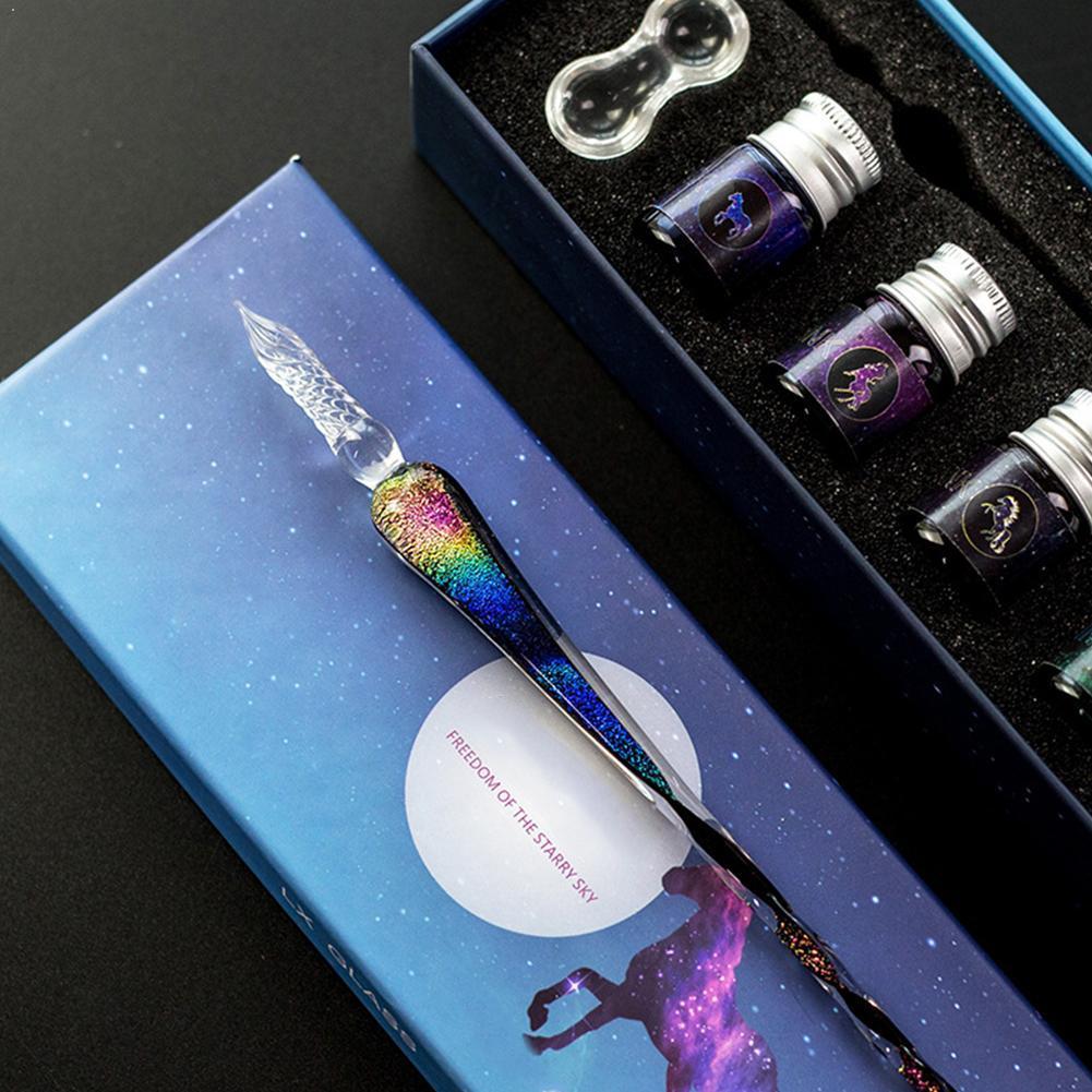 Avtoit | Calligraphy Glass Dip Pen Ink Set