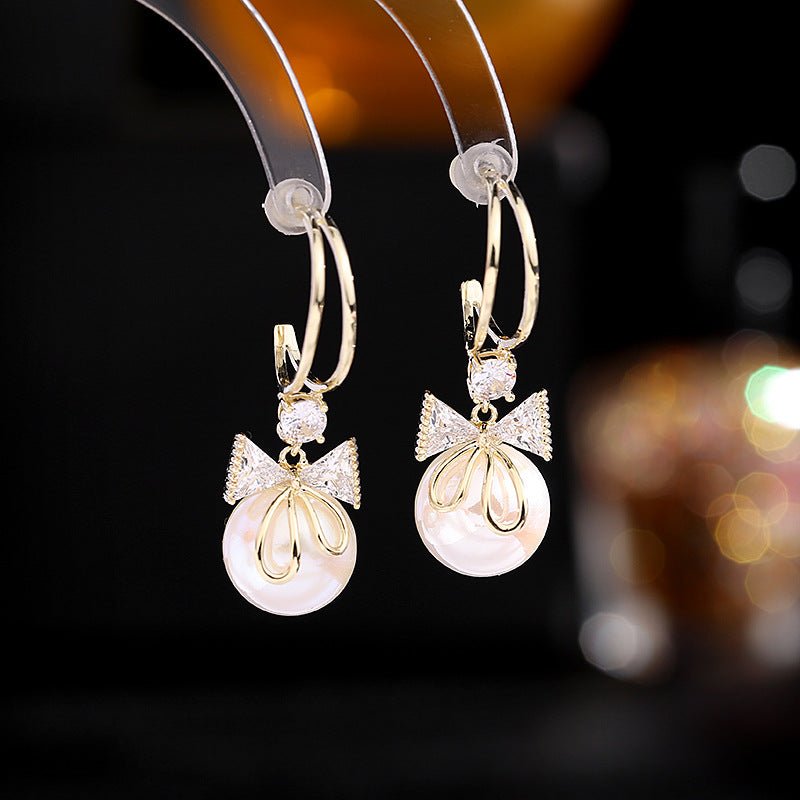 Avtoit | Bow Pearl Earrings