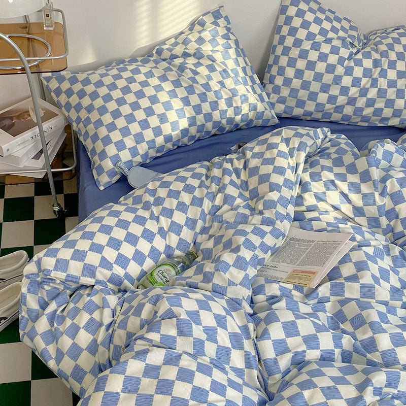 Avtoit | Abstract Chessboard Single Bed Linen Set