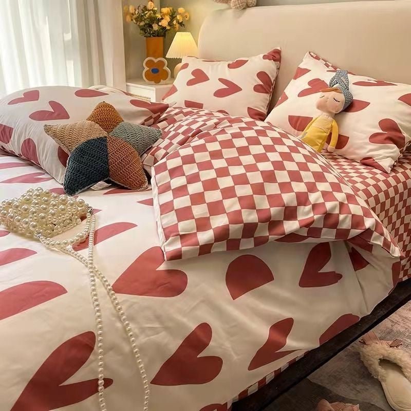 Avtoit | Abstract Chessboard Single Bed Linen Set