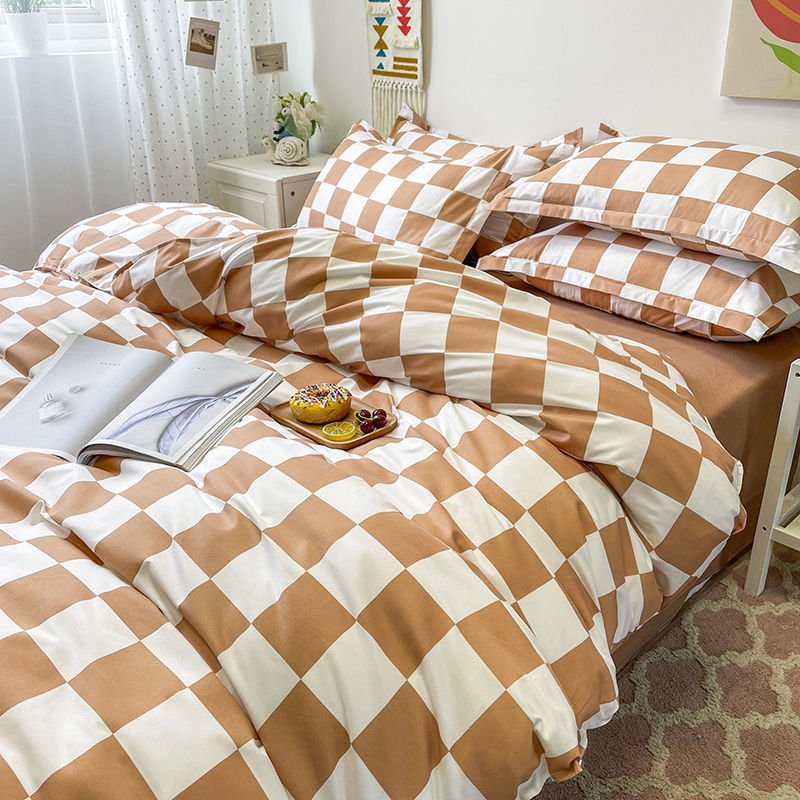 Avtoit | Abstract Chessboard Single Bed Linen Set